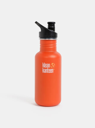 Oranžová nerezová láhev Klean Kanteen 532 ml