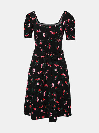 Černé květované šaty Dorothy Perkins Tall