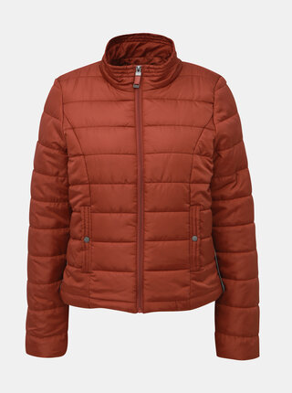 Hnědá zimní prošívaná bunda VERO MODA Simone