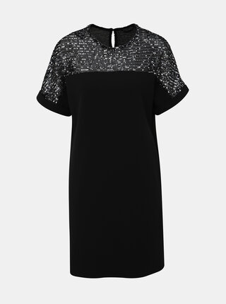 Černé minišaty s flitry Dorothy Perkins