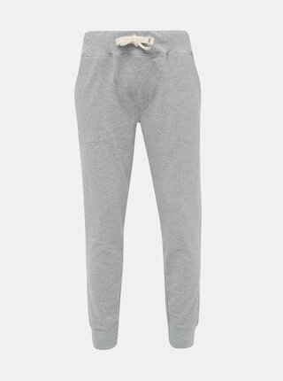 Šedé pánské žíhané tepláky Tommy Hilfiger