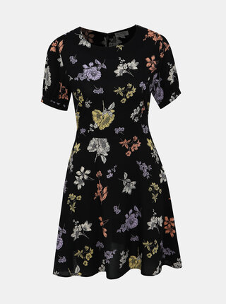 Černé květované šaty Miss Selfridge