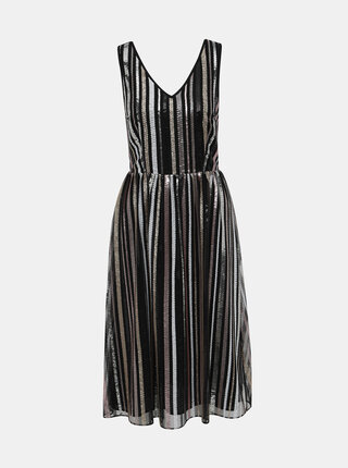 Čierne flitrované šaty Dorothy Perkins