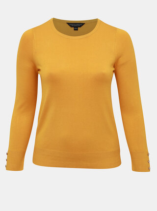 Hořčicový svetr Dorothy Perkins Curve