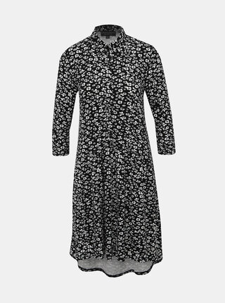 Černé květované košilové šaty Dorothy Perkins