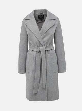 Šedý kabát Dorothy Perkins