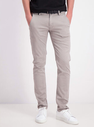 Světle šedé chino kalhoty Shine Original
