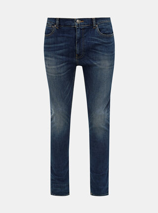 Modré super skinny fit rifle Burton Menswear London