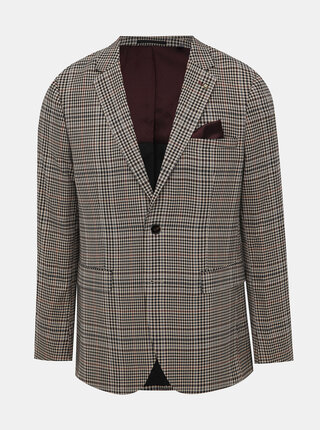 Béžové oblekové skinny fit sako Burton Menswear London