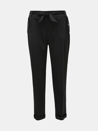 Čierne tapered fit nohavice Dorothy Perkins