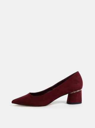 Vínové lodičky v semišovej úprave Dorothy Perkins