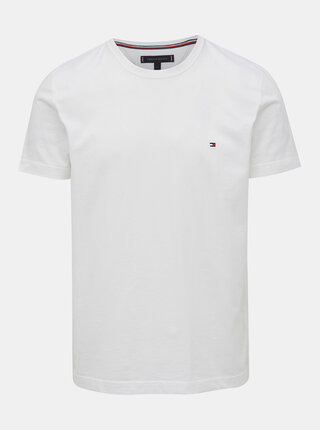 Biele pánske basic tričko Tommy Hilfiger