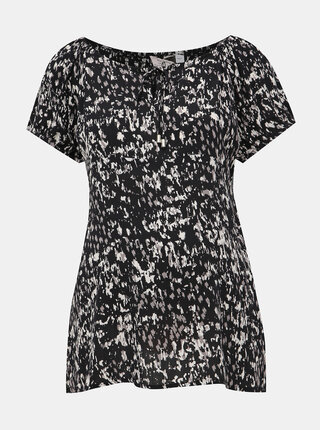 Černá těhotenská vzorovaná halenka Dorothy Perkins Maternity