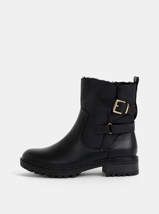 Černé kotníkové boty Dorothy Perkins