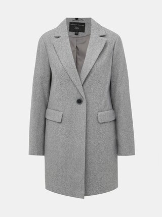 Šedý kabát Dorothy Perkins