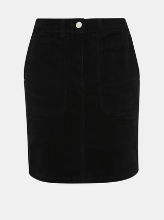 Čierna menčestrová sukňa Dorothy Perkins Tall
