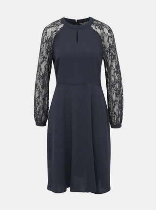 Tmavě modré šaty s krajkou Dorothy Perkins