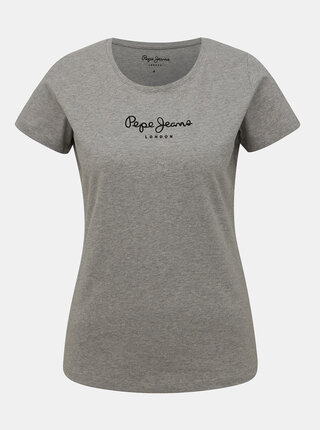 Šedé dámske tričko Pepe Jeans New Virginia