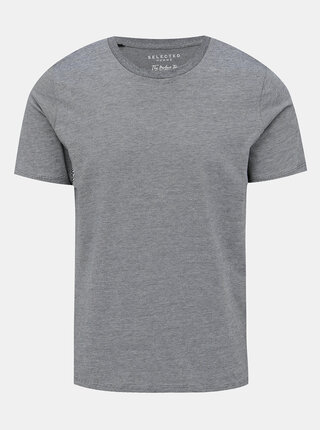 Šedé basic tričko Selected Homme Perfect