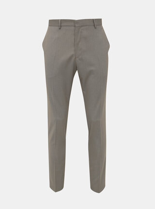 Béžové oblekové slim fit nohavice Selected Homme Maze Saint