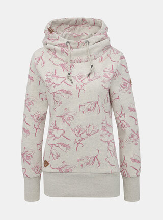 Svetlošedá kvetovaná mikina Ragwear Yoda Magnolia