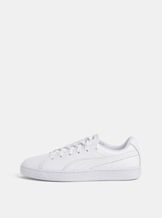 Bílé dámské kožené tenisky Puma Basket Crush