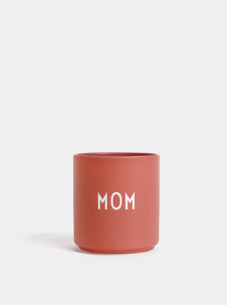 Starorůžový porcelánový hrnek Design Letters Love Mom 300 ml