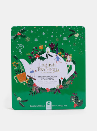 Zelená vianočná prémiová kolekcia čajov English Tea Shop