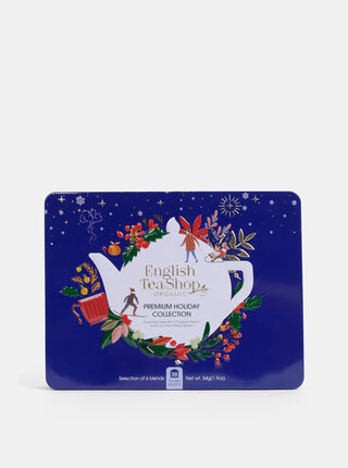 Tmavě modrá vánoční prémiová kolekce čajů English Tea Shop