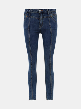 Modré zkrácené skinny fit džíny TALLY WEiJL