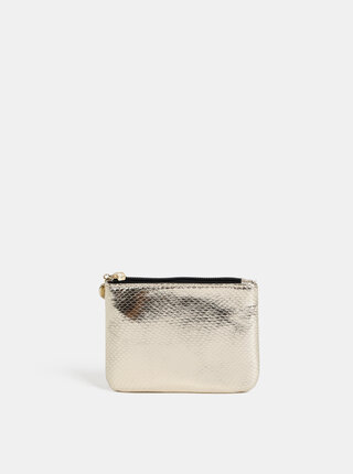 Metalická peňaženka v zlatej farbe Dorothy Perkins