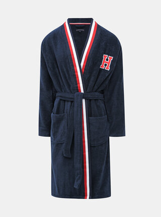 Tmavě modrý pánský župan Tommy Hilfiger