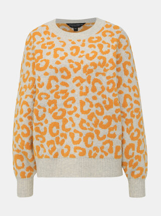 Krémový svetr s leopardím vzorem Dorothy Perkins
