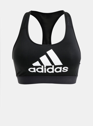 Černá sportovní podprsenka s potiskem adidas Performance