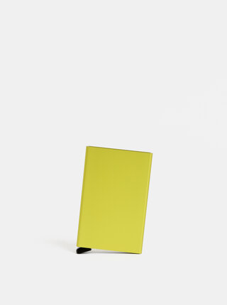 Žluté hliníkové pouzdro na karty Secrid Cardprotector
