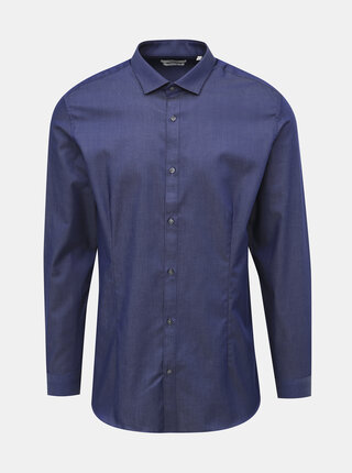 Tmavě modrá super slim fit košile Jack & Jones Parma