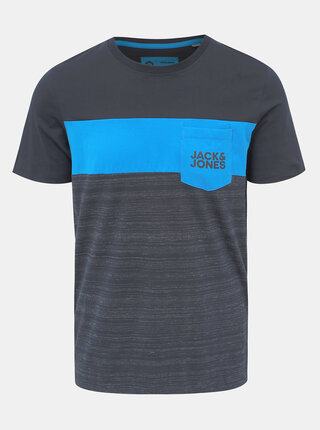 Tmavě šedé tričko s potiskem Jack & Jones Scoop