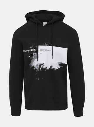 Černá mikina s potiskem Jack & Jones Kruse
