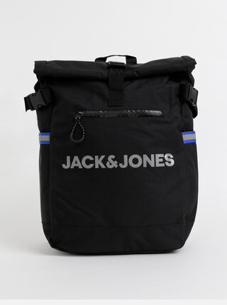 Čierny batoh s potlačou Jack & Jones Ben Roll