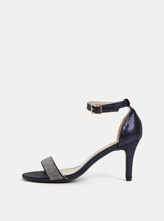 Tmavomodré metalické sandálky Dorothy Perkins