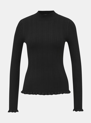 Černý lehký svetr Miss Selfridge