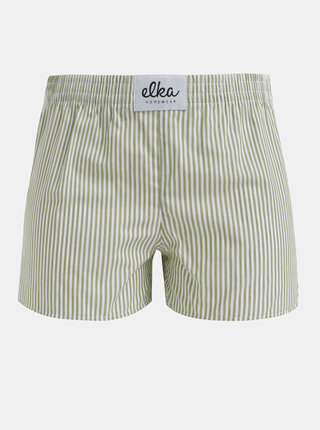 Zelené dámské pruhované trenýrky El.Ka Underwear