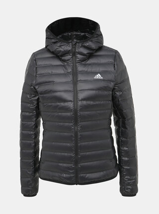 Čierna dámska prešívaná bunda adidas Performance Varilite