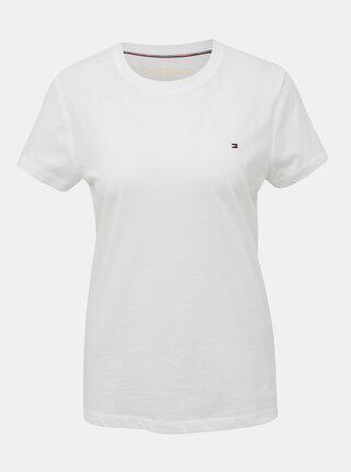 Bílé dámské basic tričko Tommy Hilfiger Heritage