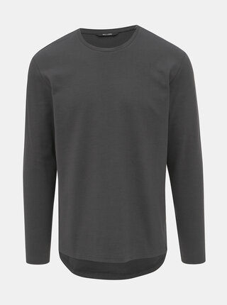 Tmavě šedé basic tričko ONLY & SONS Truman