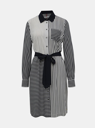 Modro-bílé pruhované košilové šaty Tommy Hilfiger Angie