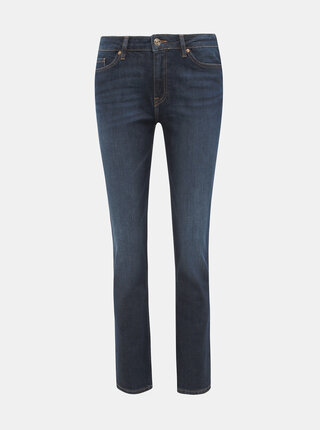 Tmavomodré dámske straight fit rifle Tommy Hilfiger Rome