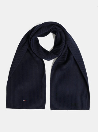 Tmavě modrá pánská šála Tommy Hilfiger