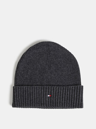 Tmavě šedá pánská čepice Tommy Hilfiger