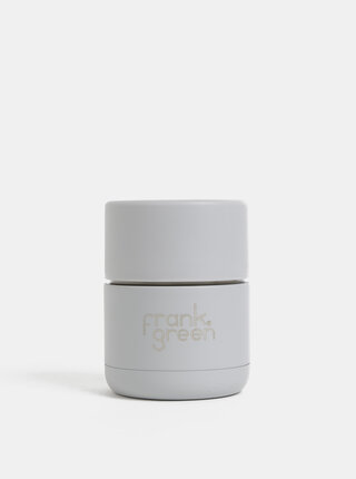 Světle šedý nerezový cestovní hrnek Frank Green 175 ml